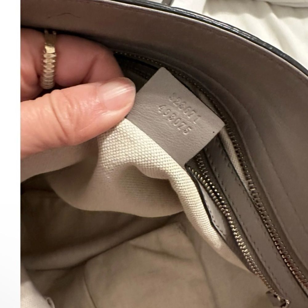 Gucci grey gg Guccissima Bree medium tote - Picture 10 of 11